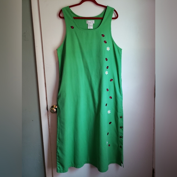 Lovely ladybug & daisy summer dress - Picture 6 of 14